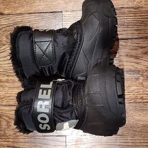 Sorel Black Snow Commander Winter Boots